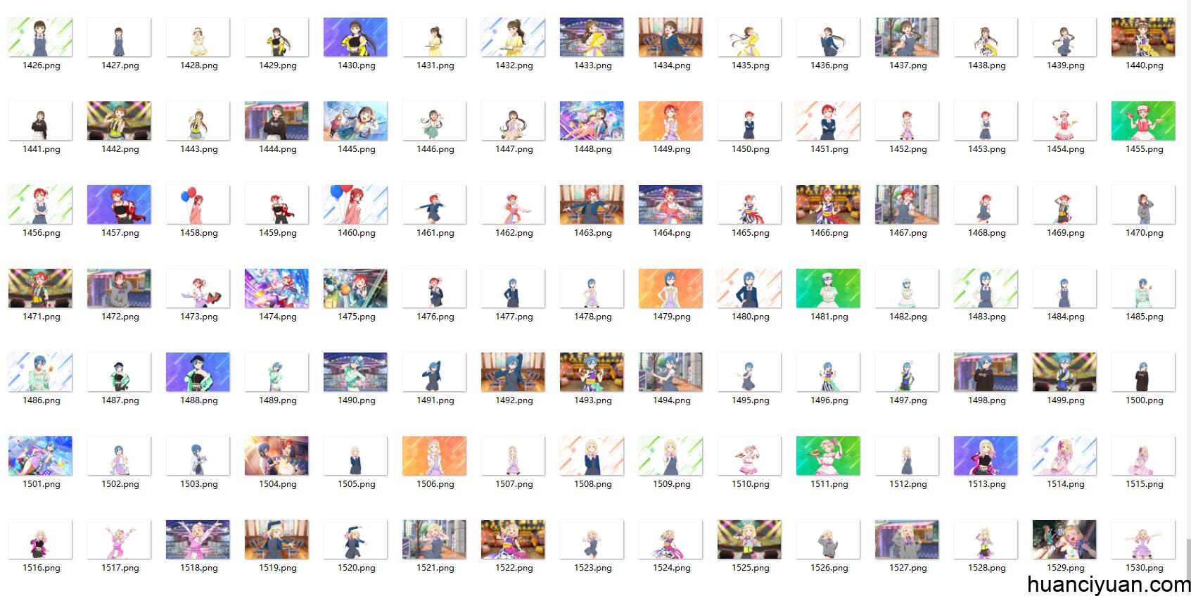 [会员][立绘图包]Love Live! 学园偶像祭2 MIRACLE LIVE! 立绘+CG[1654P]