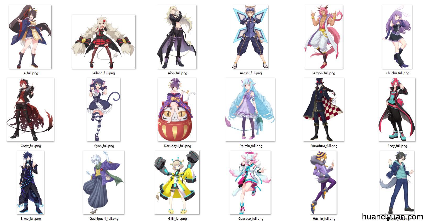 [会员][立绘图包]SHOW BY ROCK!! Fes A Live[62P]