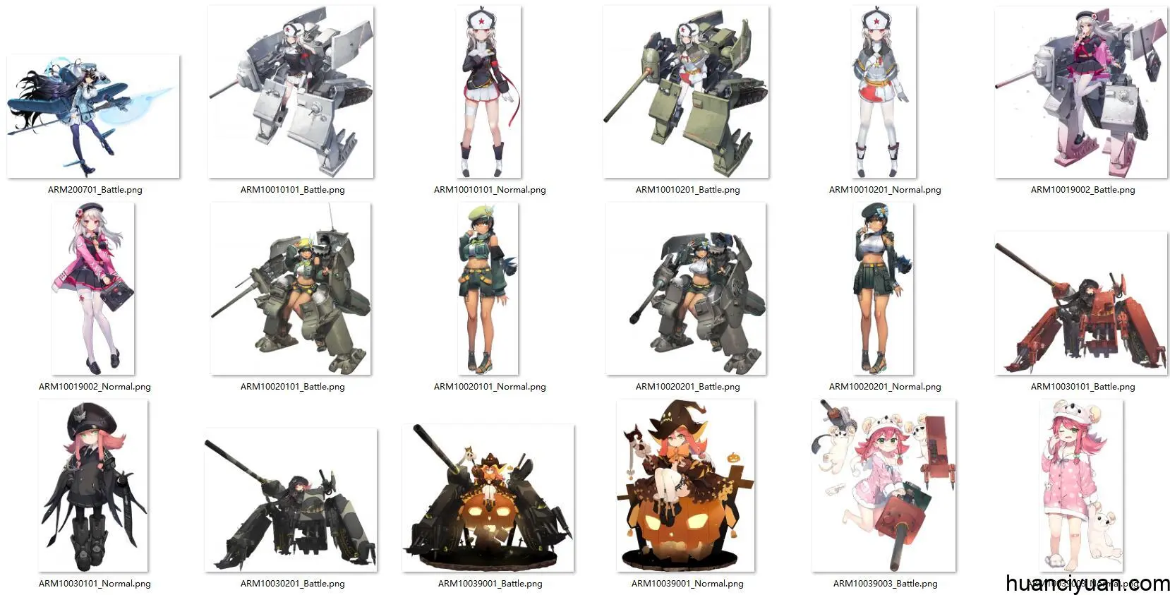 [会员][立绘图包]灰烬战线[386P]