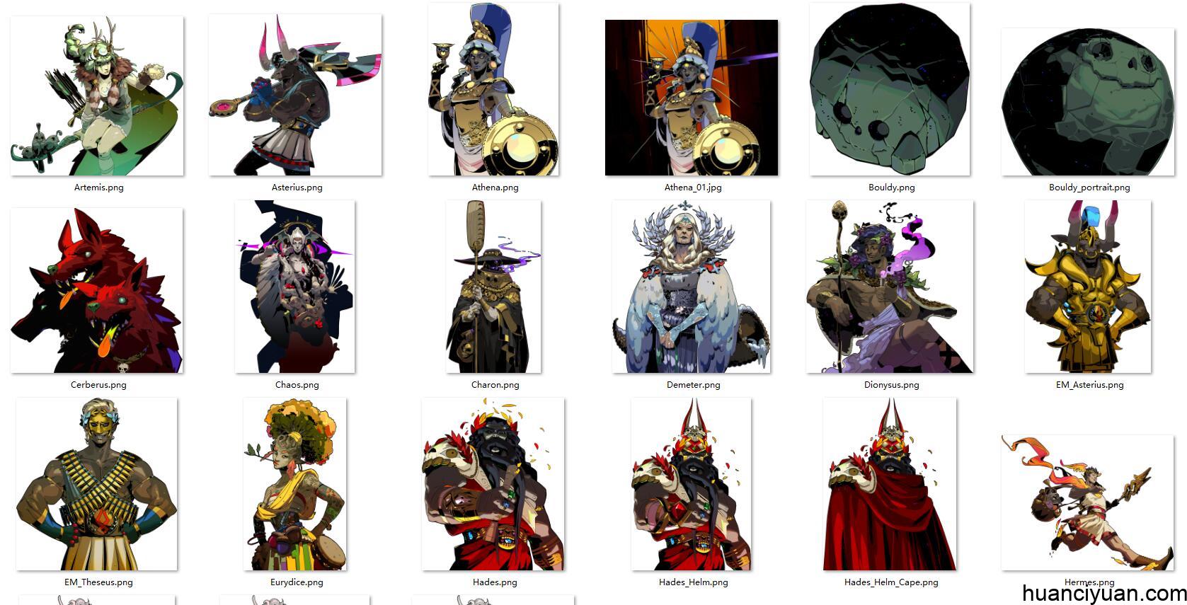 [会员][立绘图包]Hades(哈迪斯:地狱之战)[58P]