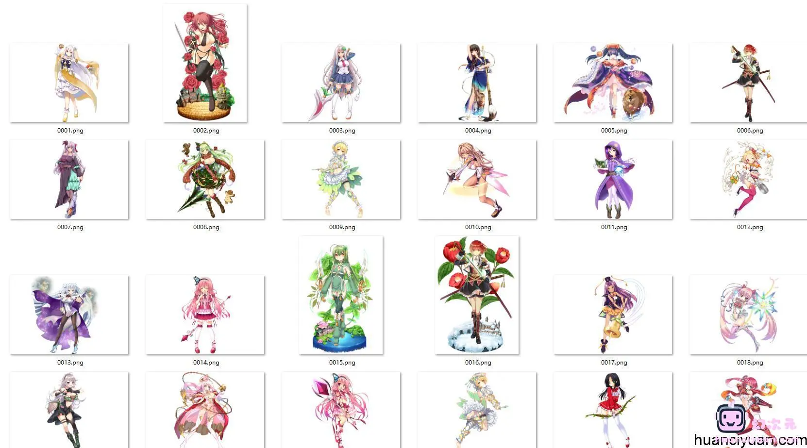 [会员][立绘图包]Flower Knight Girl(美少女花骑士) [719P]