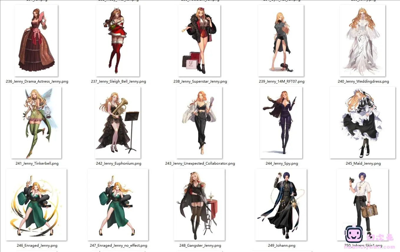 [会员][立绘图包]Black Survival[454P]