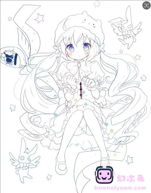 [线稿]画师月夜的萝莉风线稿集[84P]