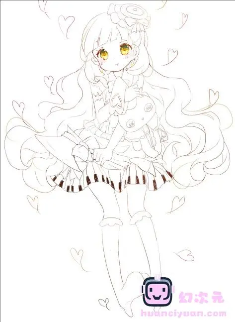 [线稿]画师月夜的萝莉风线稿集[84P]