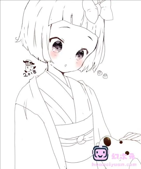 [线稿]画师月夜的萝莉风线稿集[84P]