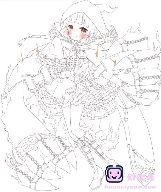 [线稿]画师月夜的萝莉风线稿集[84P]