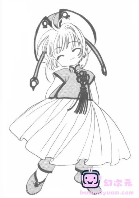 [线稿][魔卡少女樱]木之本樱[38P]