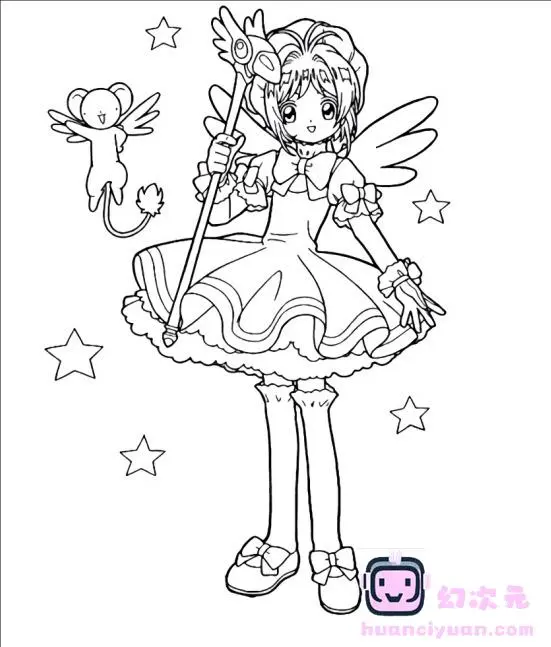 [线稿][魔卡少女樱]木之本樱[38P]