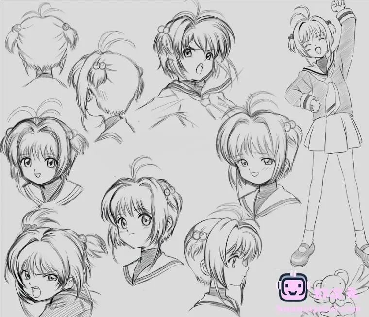 [线稿][魔卡少女樱]木之本樱[38P]