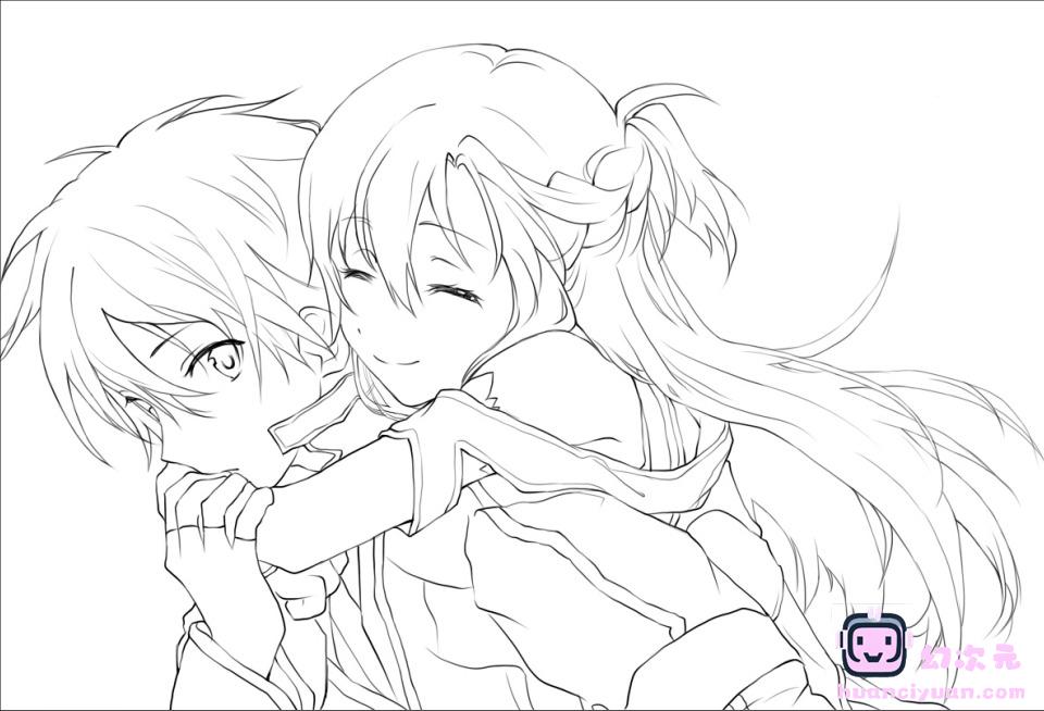 [线稿][刀剑神域]桐谷和人(桐人)[18P]