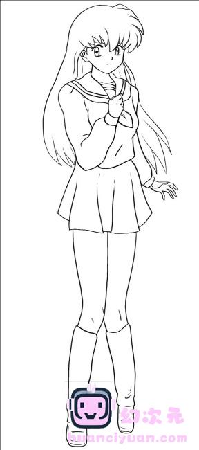 [线稿][犬夜叉]日暮戈薇[12P]