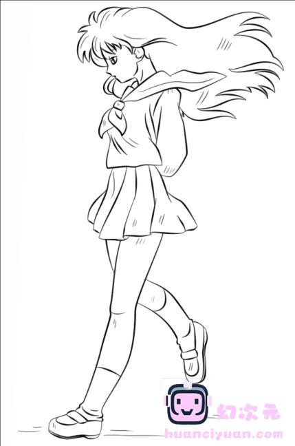 [线稿][犬夜叉]日暮戈薇[12P]