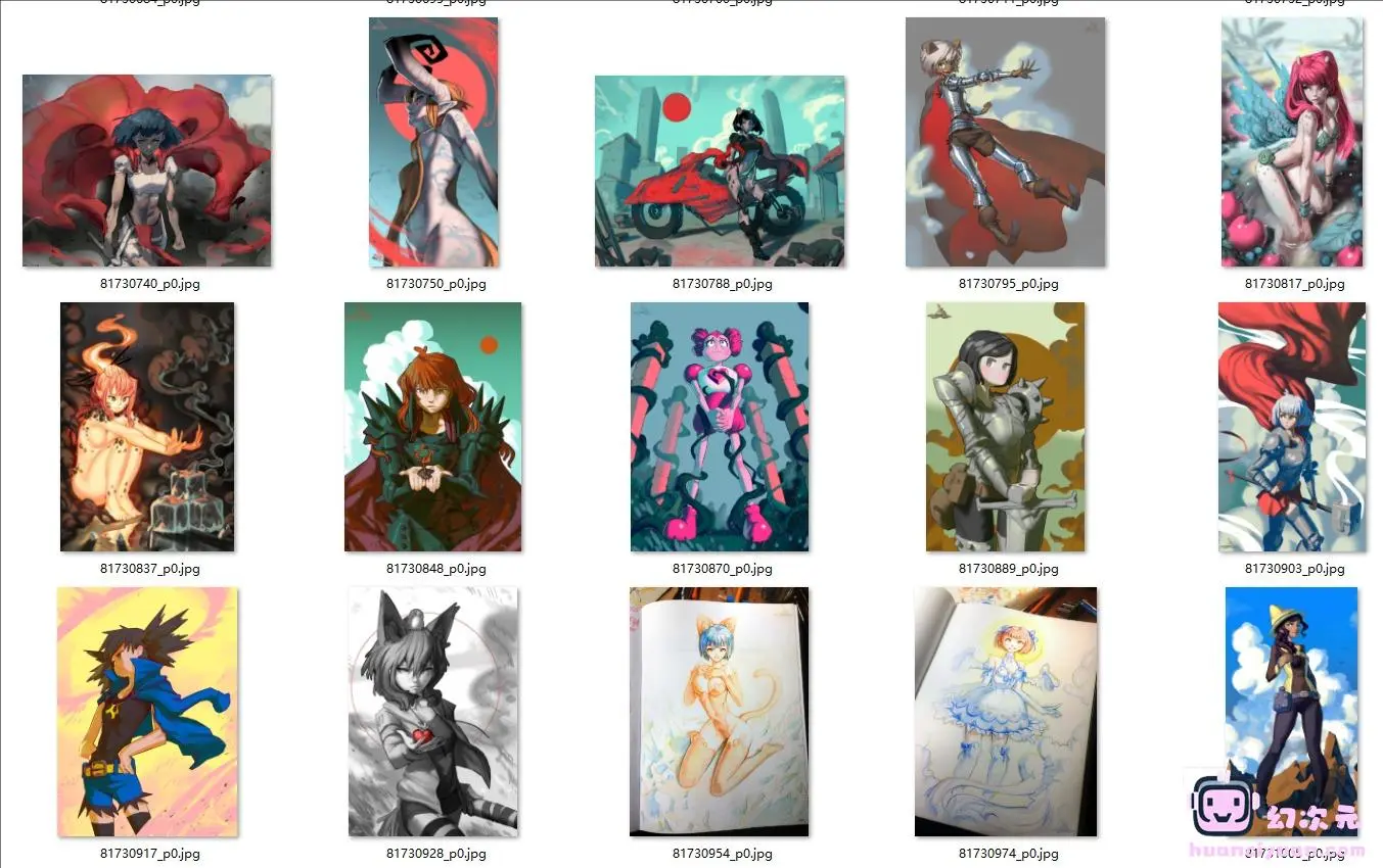 [andaerz]PIXIV+instagram+推特图片包[1254P]