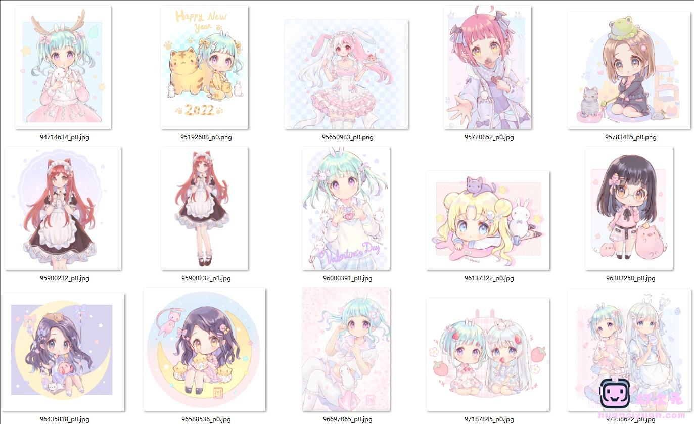 [フルーツラビット(fruitsrabbit)]Pixiv+推特图片包[376P]