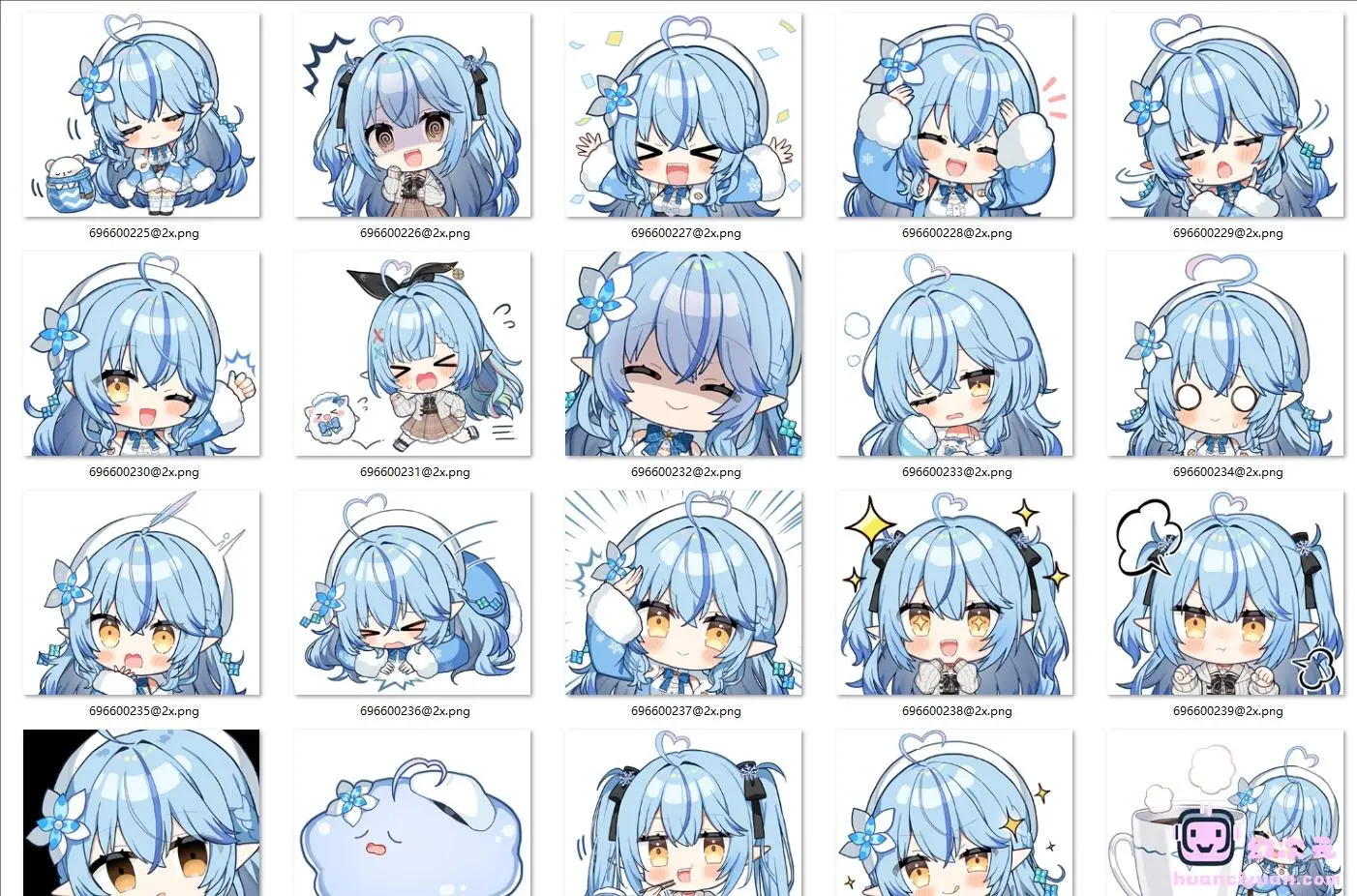 [のいみね]hololive line表情包 雪花ラミィ vol.2[24P]