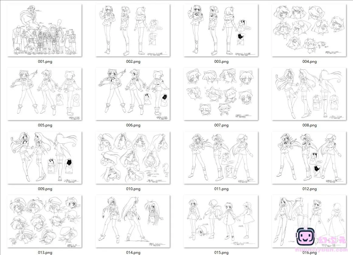 [线稿集]Jaja马!四重奏 动画原画设定资料集[52P]