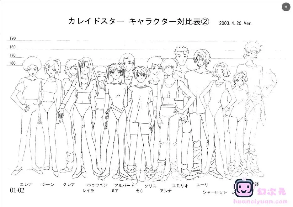 [线稿集]百变之星 动画原画设定资料集[121P]