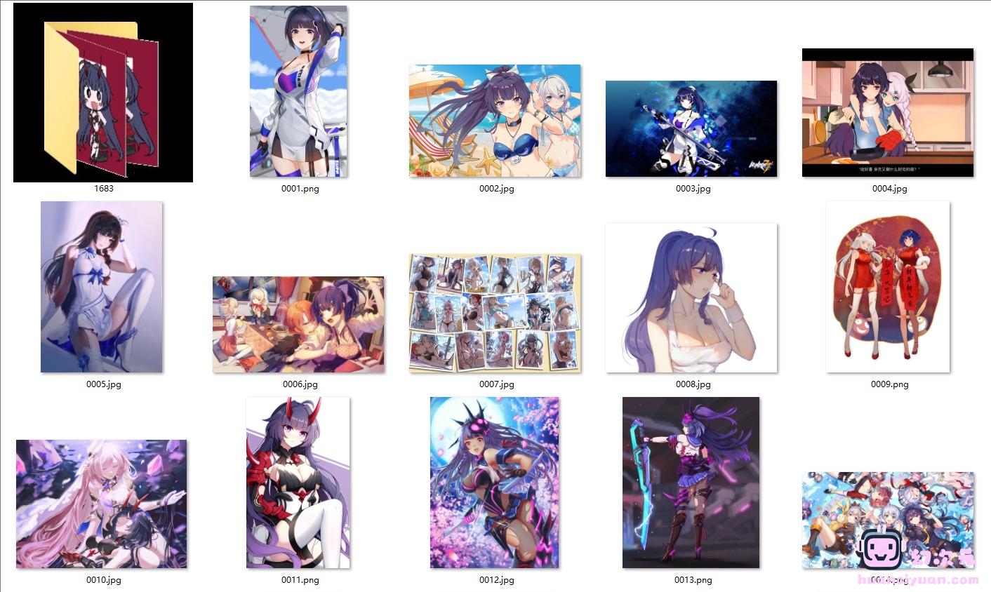 [崩坏学园2/崩坏3]雷电芽衣 高清图片CG包[1683P]