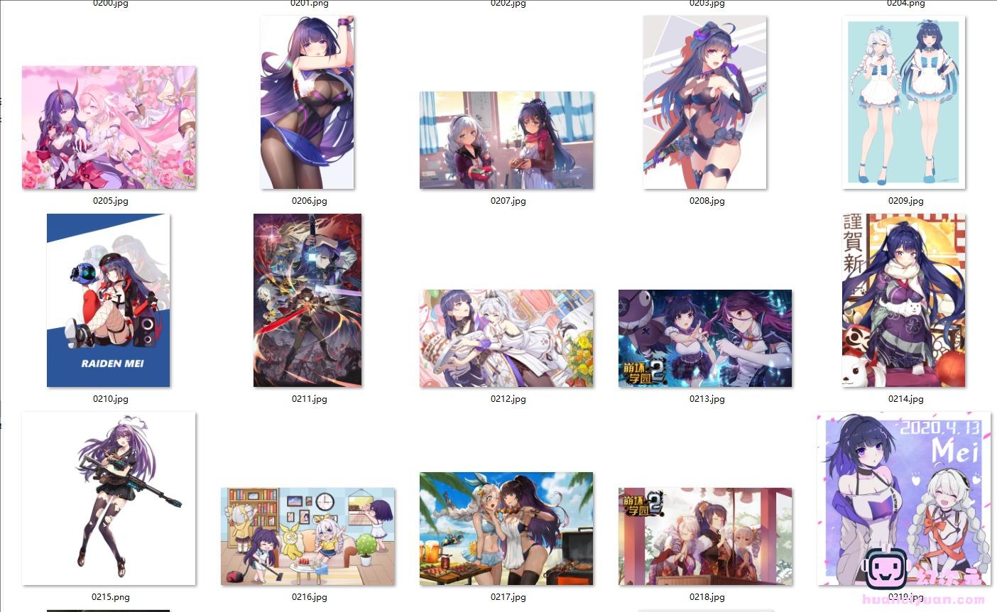 [崩坏学园2/崩坏3]雷电芽衣 高清图片CG包[1683P]