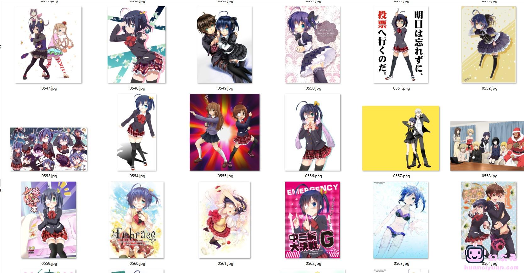 [中二病也要谈恋爱]小鸟游六花 高清图片CG包[1457P]