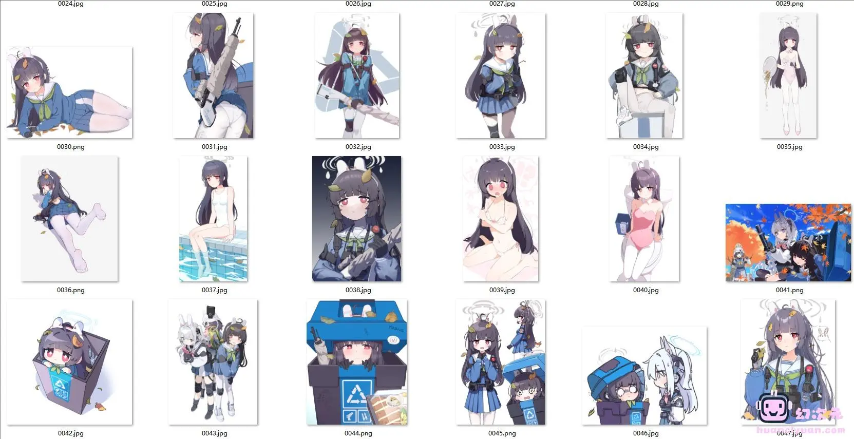 [碧蓝档案/蔚蓝档案]霞泽美游 高清图片CG包[205P]