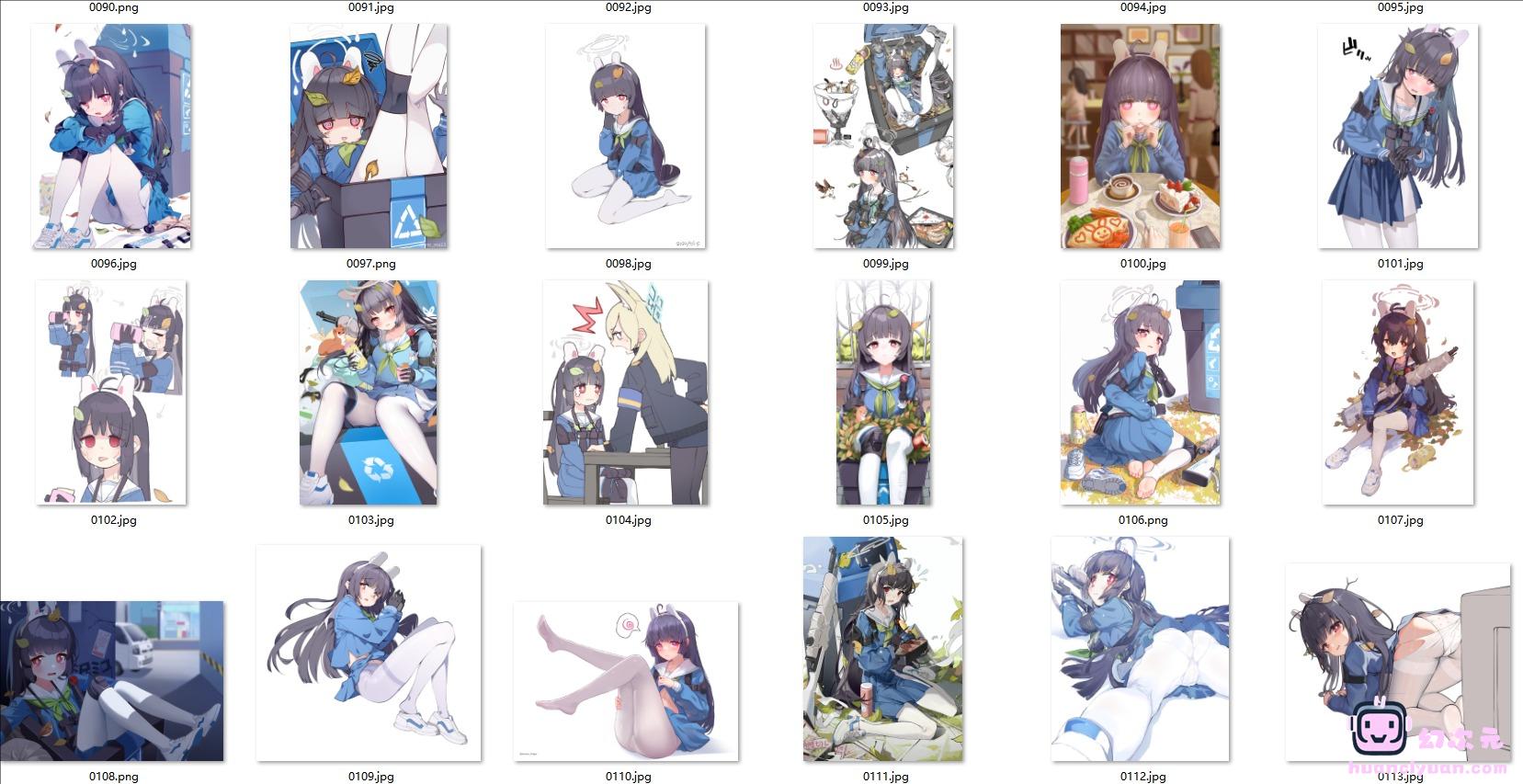 [碧蓝档案/蔚蓝档案]霞泽美游 高清图片CG包[205P]