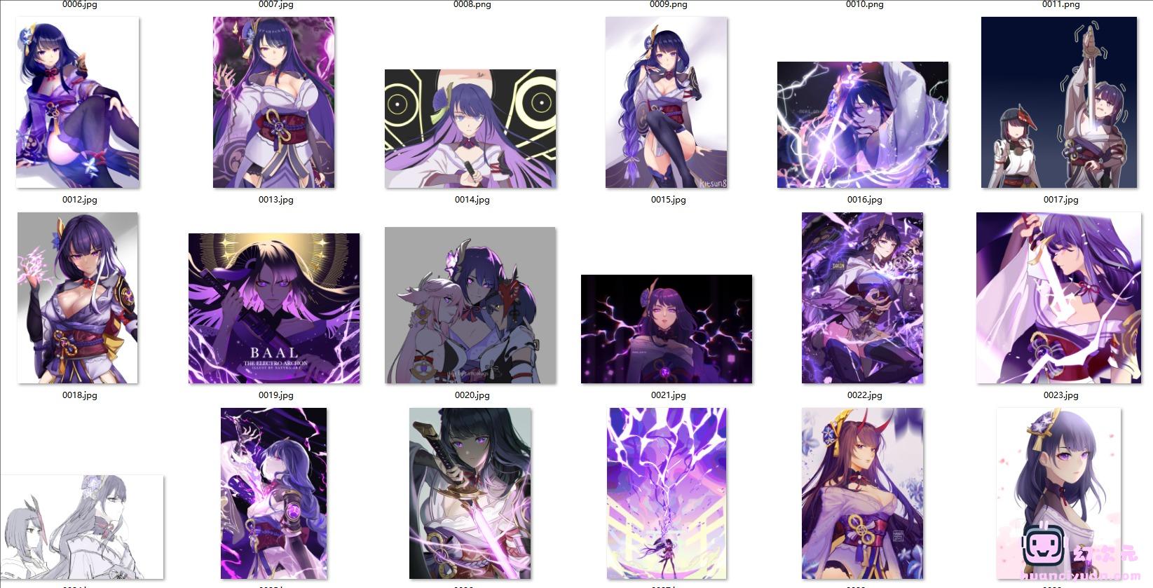 [原神]雷电将军(巴尔泽布) 高清图片CG包[1955P]