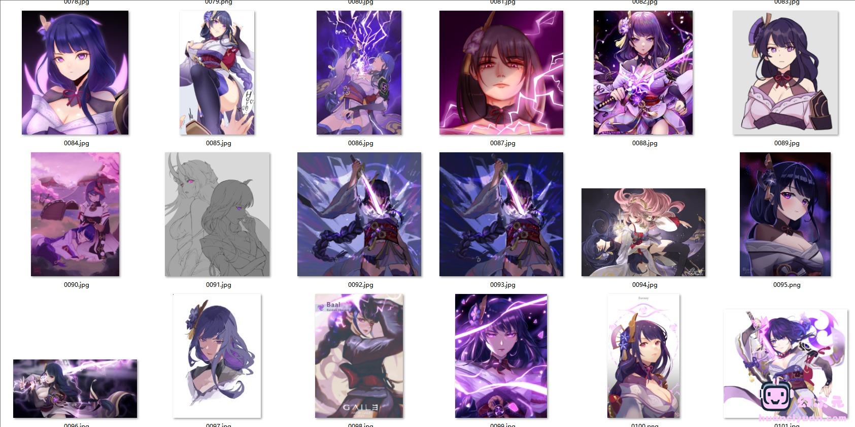 [原神]雷电将军(巴尔泽布) 高清图片CG包[1955P]