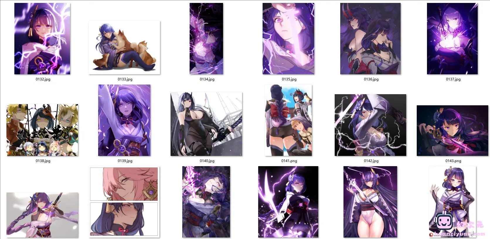 [原神]雷电将军(巴尔泽布) 高清图片CG包[1955P]