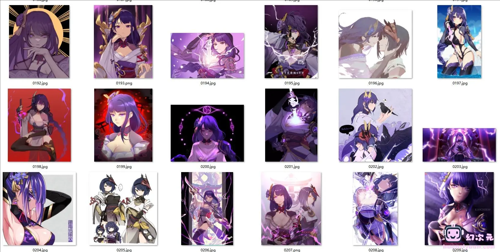 [原神]雷电将军(巴尔泽布) 高清图片CG包[1955P]