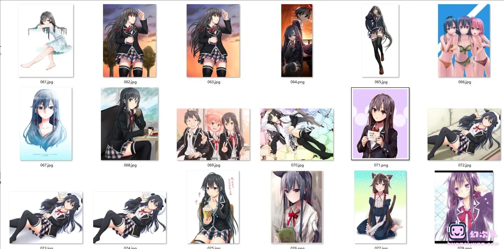 [我的青春恋爱物语果然有问题]雪之下雪乃 高清图片CG包[828P]