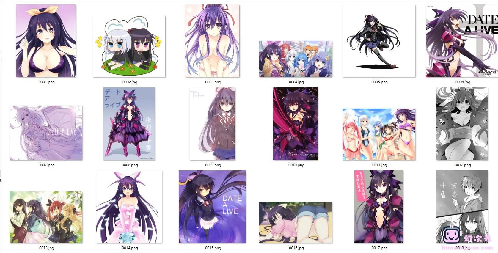 [约会大作战]夜刀神十香 高清图片CG包[479P]