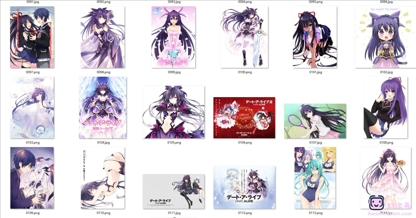 [约会大作战]夜刀神十香 高清图片CG包[479P]