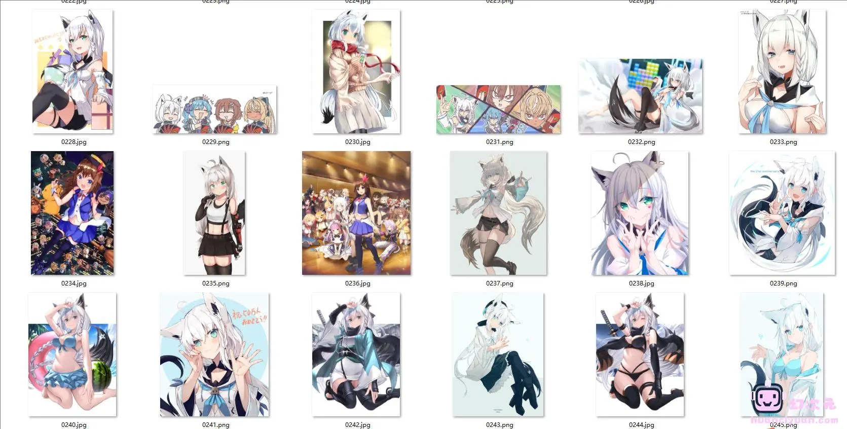 [Vtuber]白上吹雪 高清图片CG包[1618P]