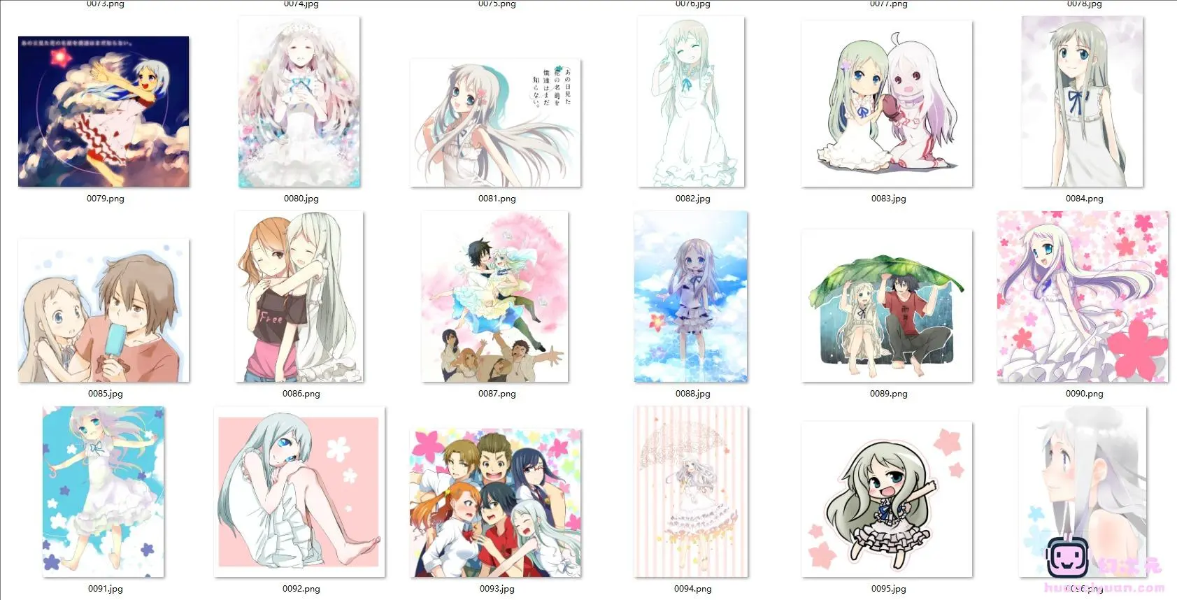 [未闻花名]本间芽衣子/面码 高清图片CG包[1052P]