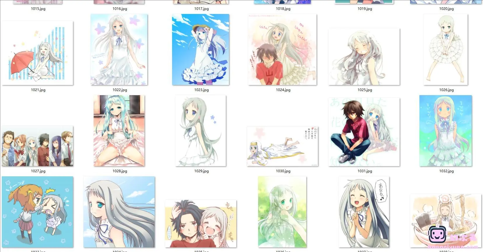 [未闻花名]本间芽衣子/面码 高清图片CG包[1052P]