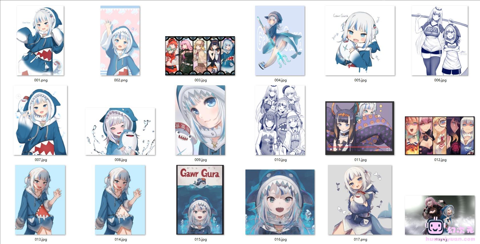 [Vtuber]噶呜·古拉/鲨鱼娘 高清图片CG包[708P]