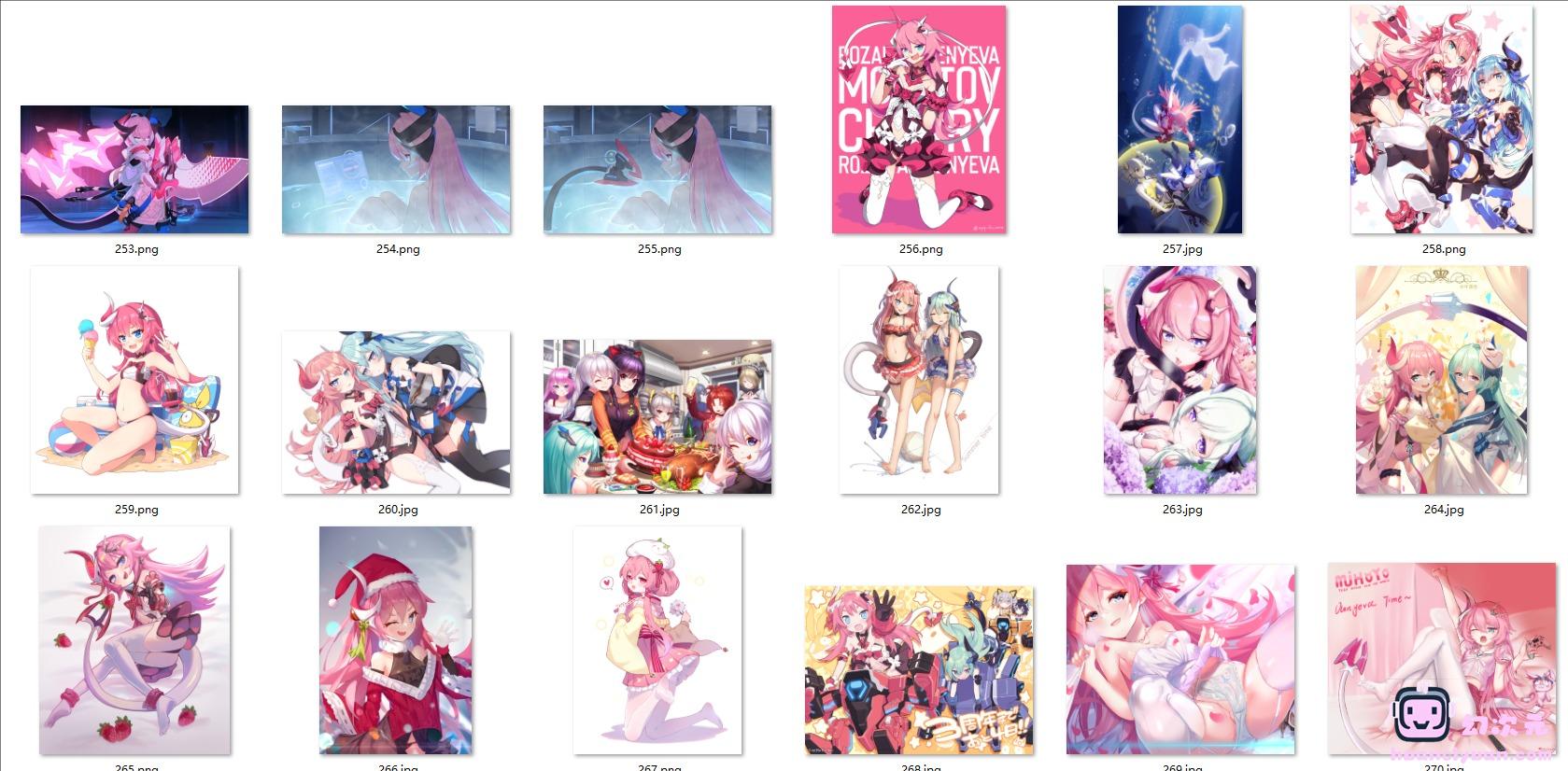 [崩坏3]萝莎莉娅·阿琳 高清图片CG包[284P]