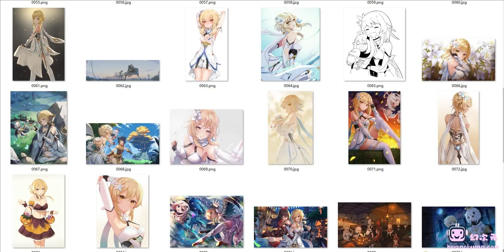 [原神]荧(旅行者) 高清图片CG包[166P]