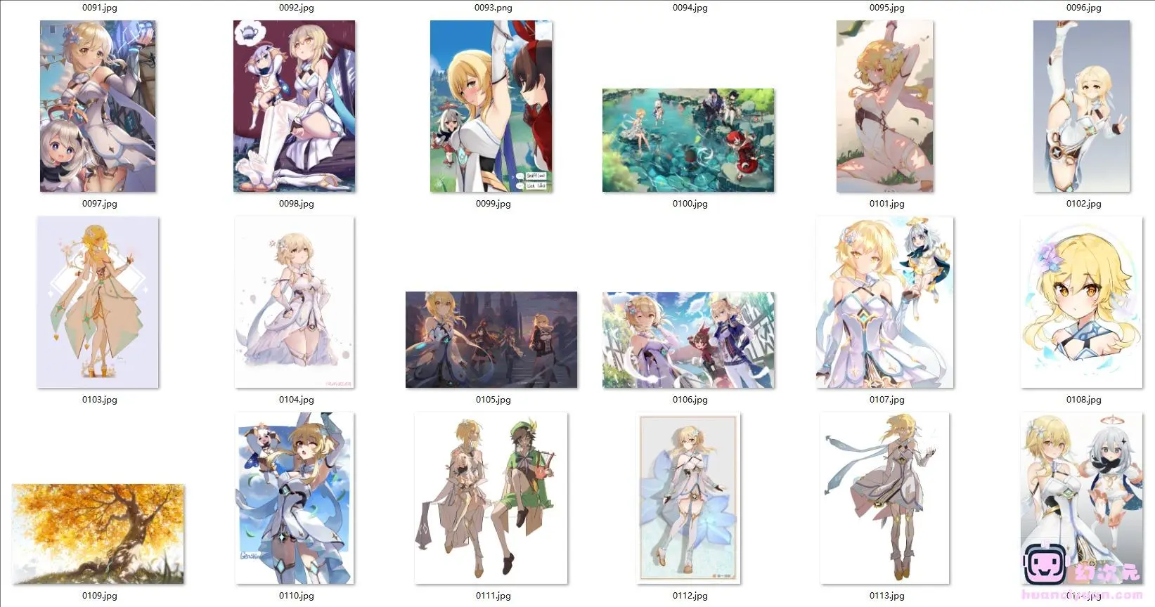 [原神]荧(旅行者) 高清图片CG包[166P]