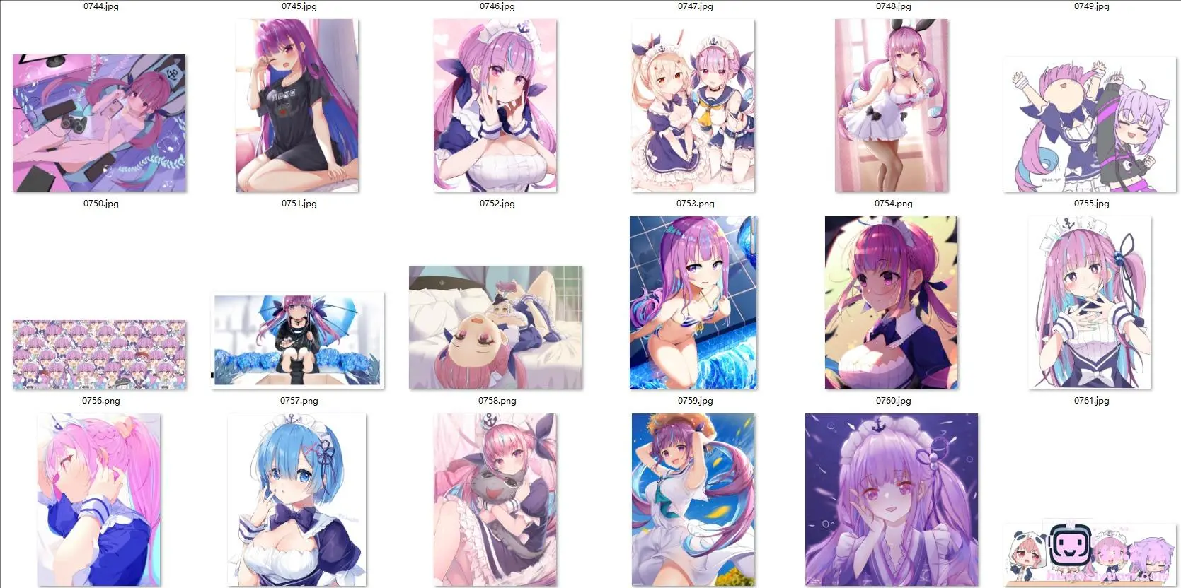 [Vtuber]凑阿库娅/阿夸 高清图片CG包[1309P]