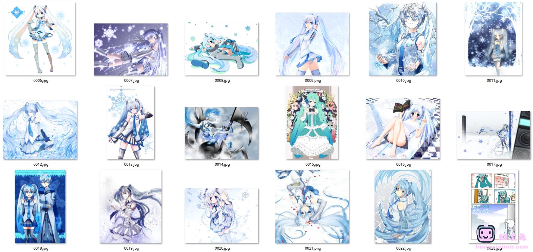 [VOCALOID]雪未来(雪初音 Snow Miku) 高清图片CG包[1767P]