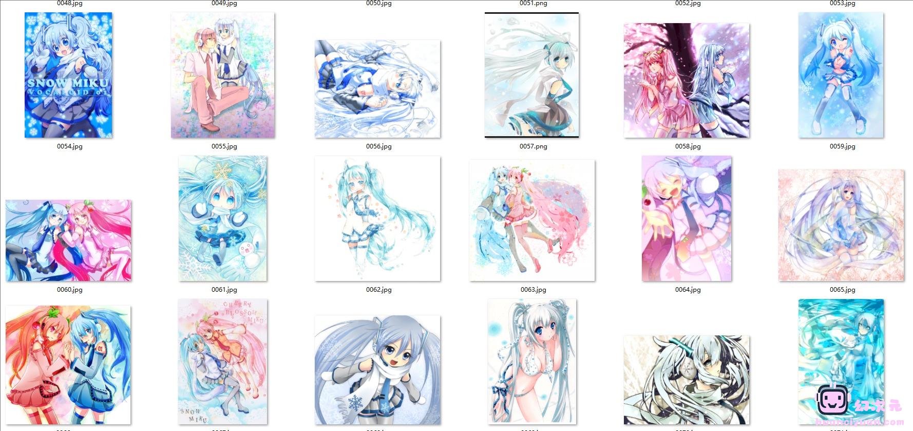 [VOCALOID]雪未来(雪初音 Snow Miku) 高清图片CG包[1767P]