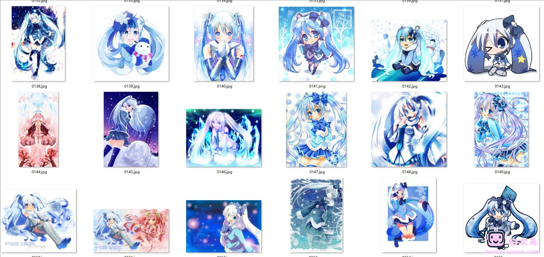 [VOCALOID]雪未来(雪初音 Snow Miku) 高清图片CG包[1767P]