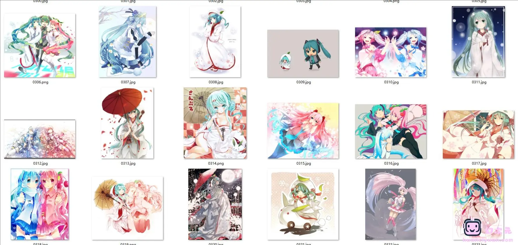 [VOCALOID]雪未来(雪初音 Snow Miku) 高清图片CG包[1767P]