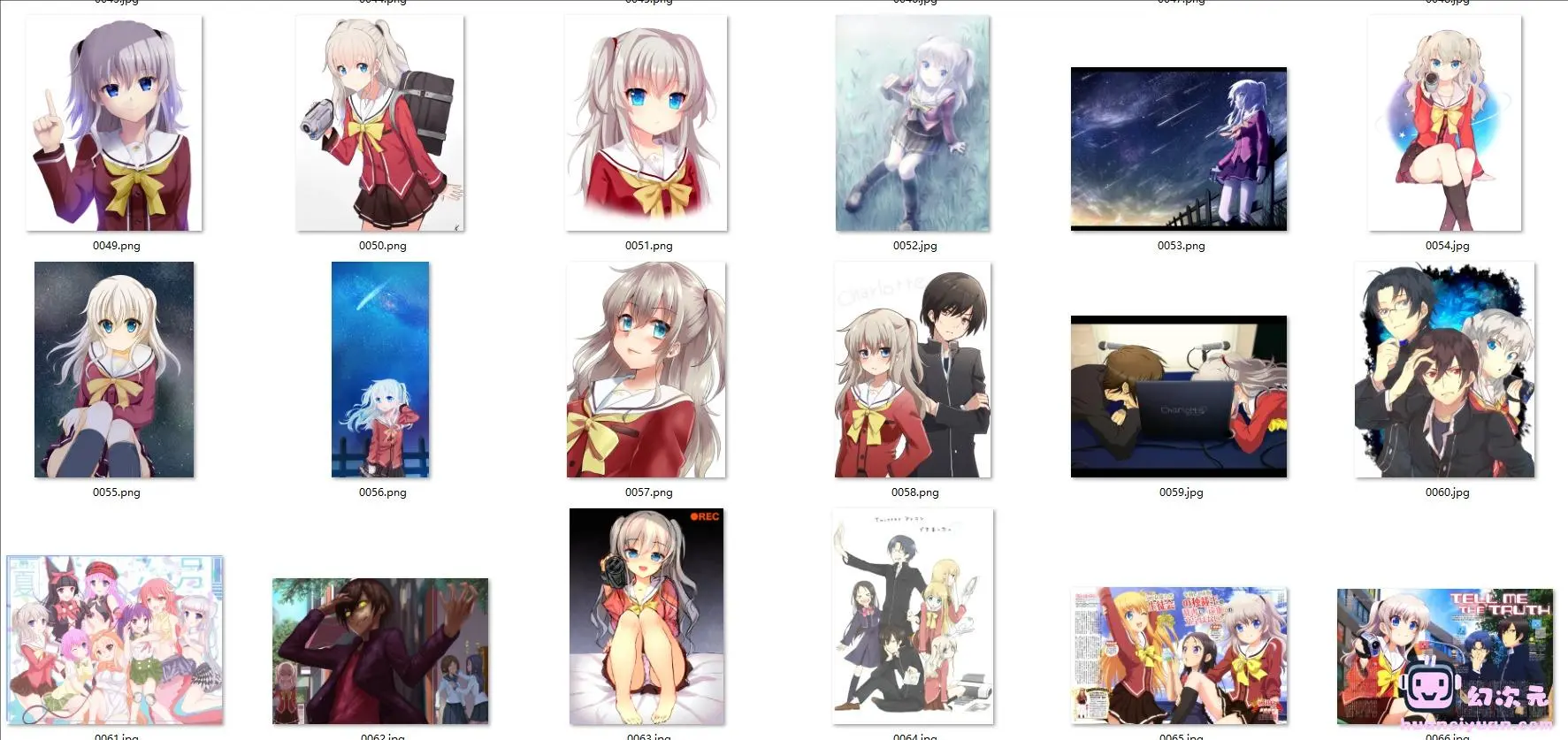 [Charlotte]友利奈绪 高清图片CG包[447P]