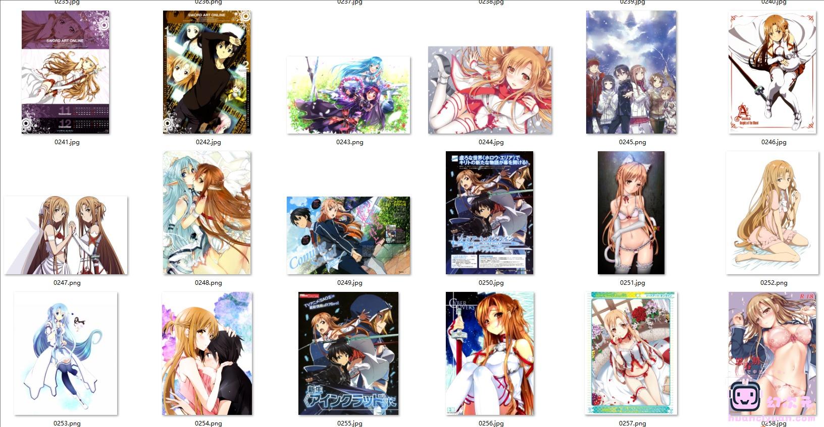 [刀剑神域]亚丝娜(結城 明日奈) 高清图片CG包[869P]