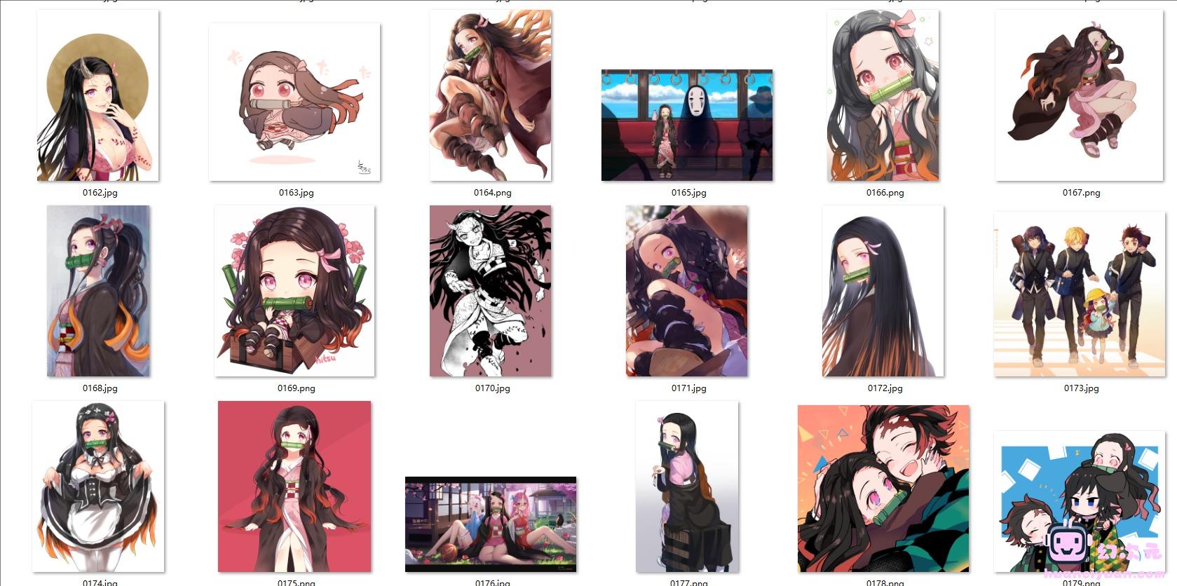 [鬼灭之刃]灶门祢豆子 高清图片CG包[812P]