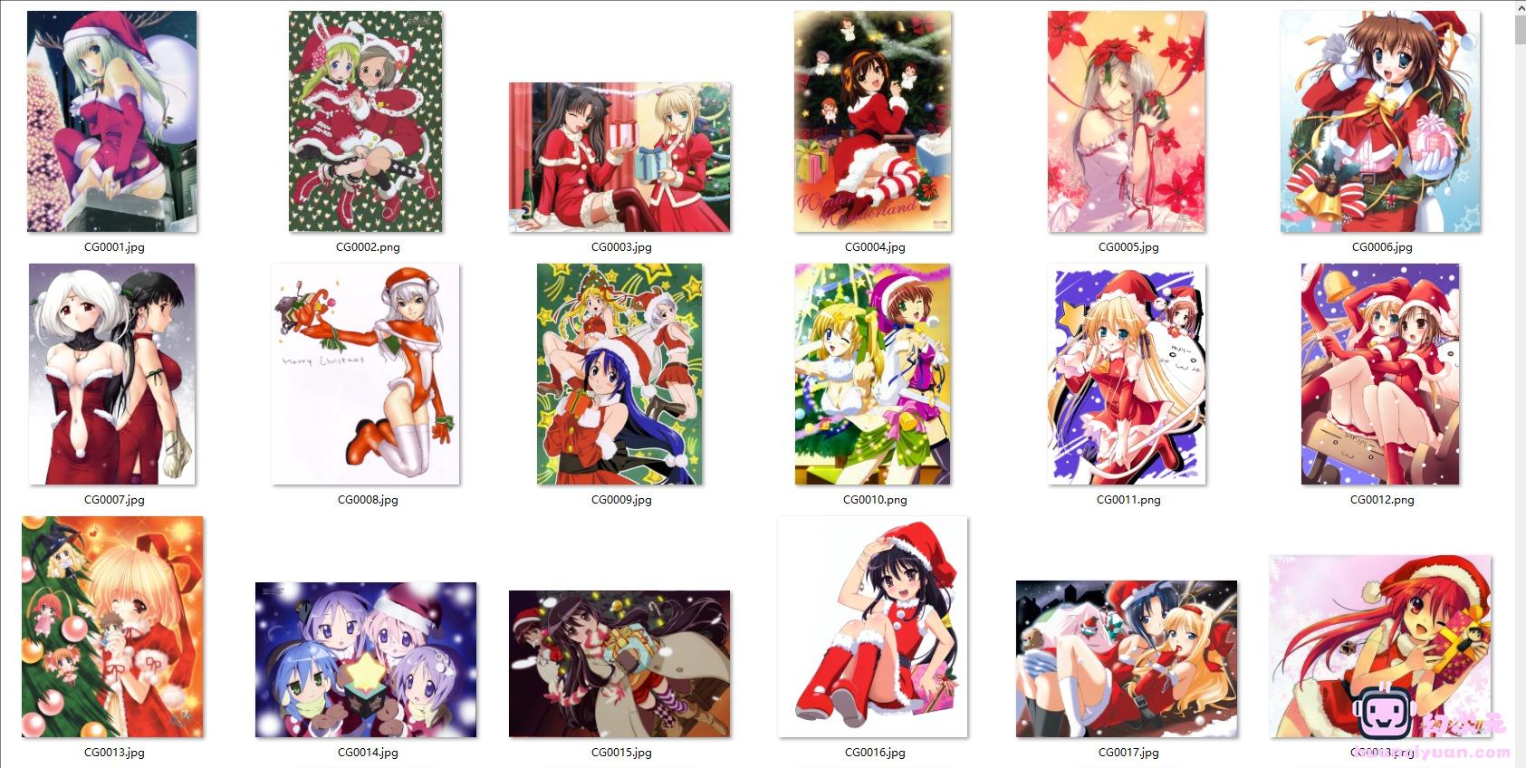 [特辑]圣诞美少女 高清图片CG包[2507P]