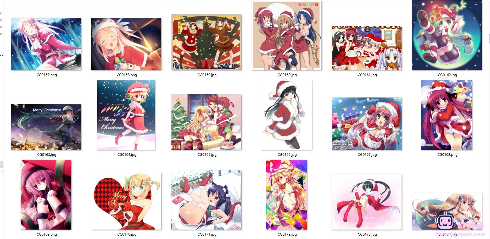 [特辑]圣诞美少女 高清图片CG包[2507P]